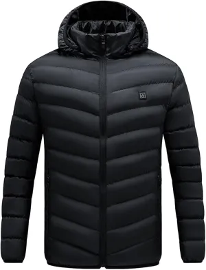 2024 Winter Coats for Women 13 Zones Hooded Heating Puffer Jacket Lightweight Insulated Long Sleeve Quilted Outwear