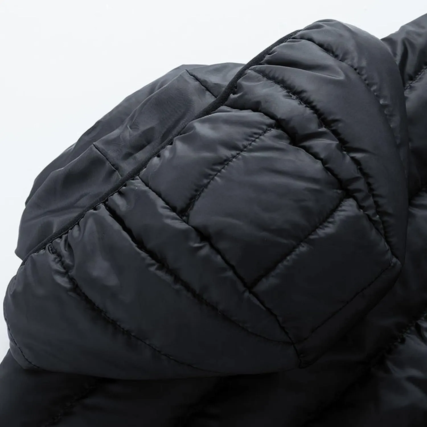 2024 Winter Coats for Women 13 Zones Hooded Heating Puffer Jacket Lightweight Insulated Long Sleeve Quilted Outwear