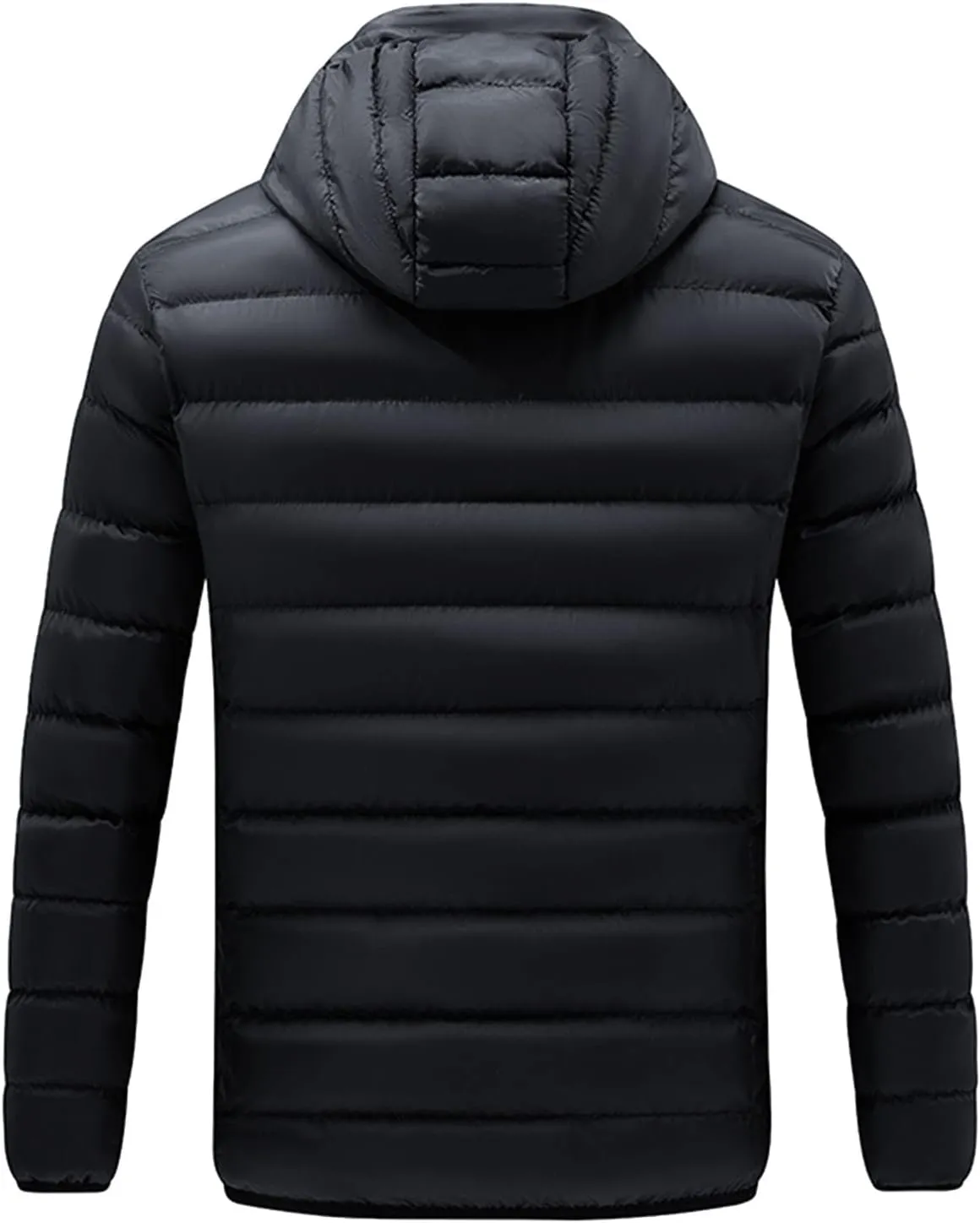 2024 Winter Coats for Women 13 Zones Hooded Heating Puffer Jacket Lightweight Insulated Long Sleeve Quilted Outwear
