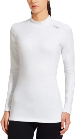 baleaf Women's Thermal Tops Fleece Shirts Running Workout Athletic Base Layer Warm Cold Weather Gear Mock Neck