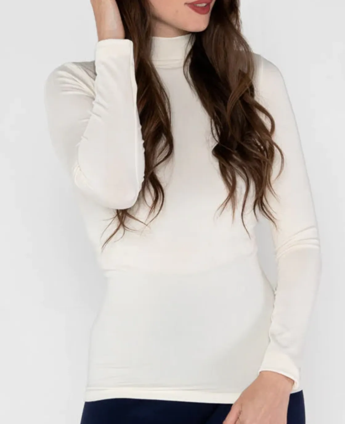 Bamboo Mock Neck