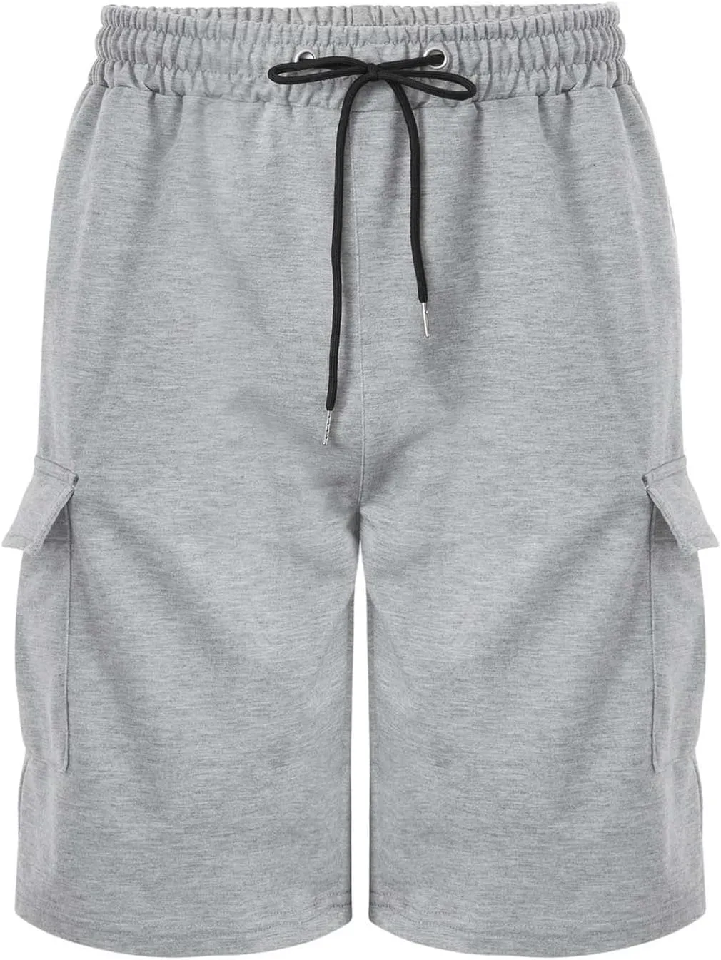 Casual Short Joggers for Men Loose Fit Multi Pocket Athletic Work Shorts Elastic Waist Drawstrings Casual Workout Sweat Short