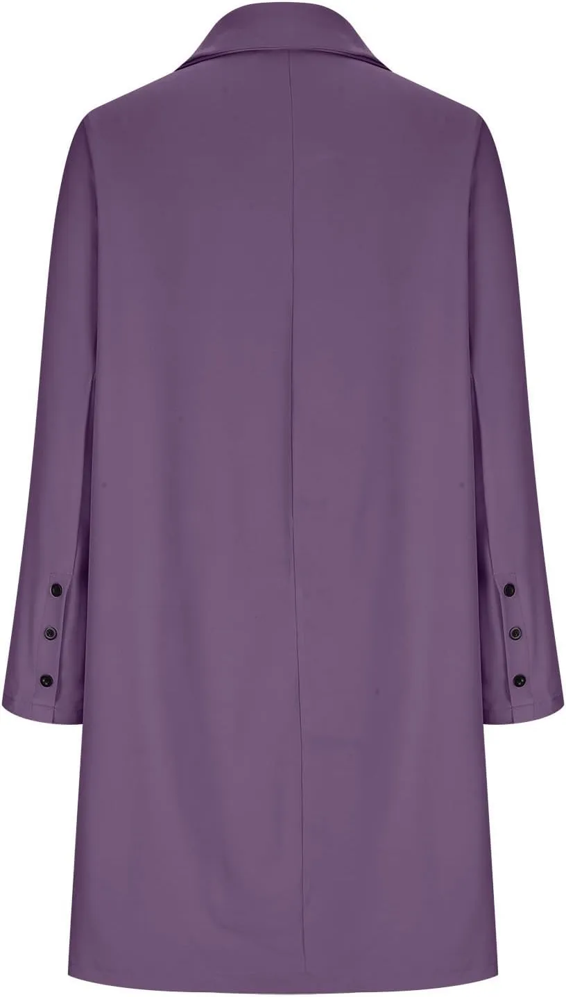 cooki Womens Coats Winter Wool Blend Trench Coats Lapel Pea Coat Plus Size Long Jackets With Pocket Double Breasted Peacoats