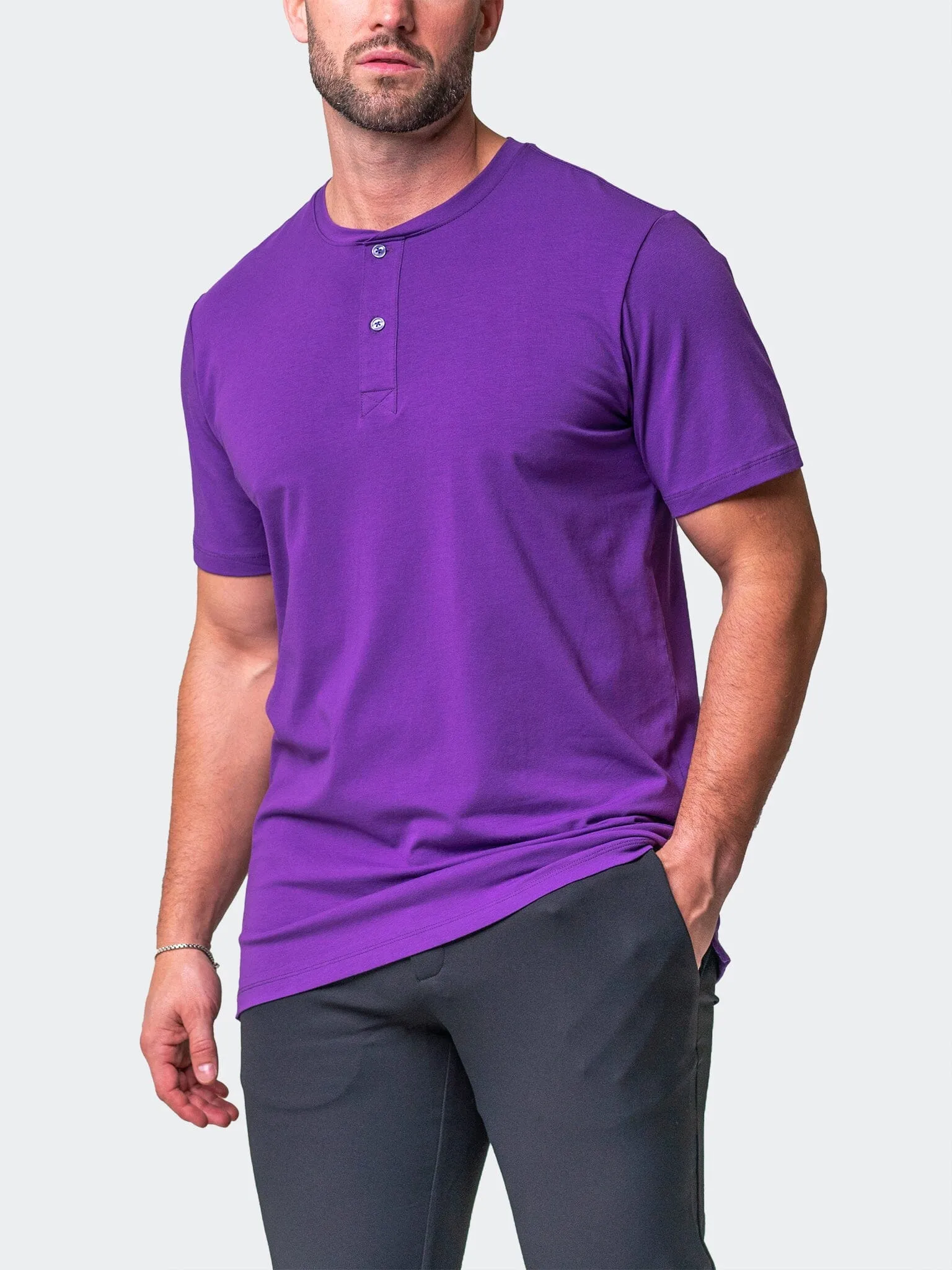 Henley Core Purple