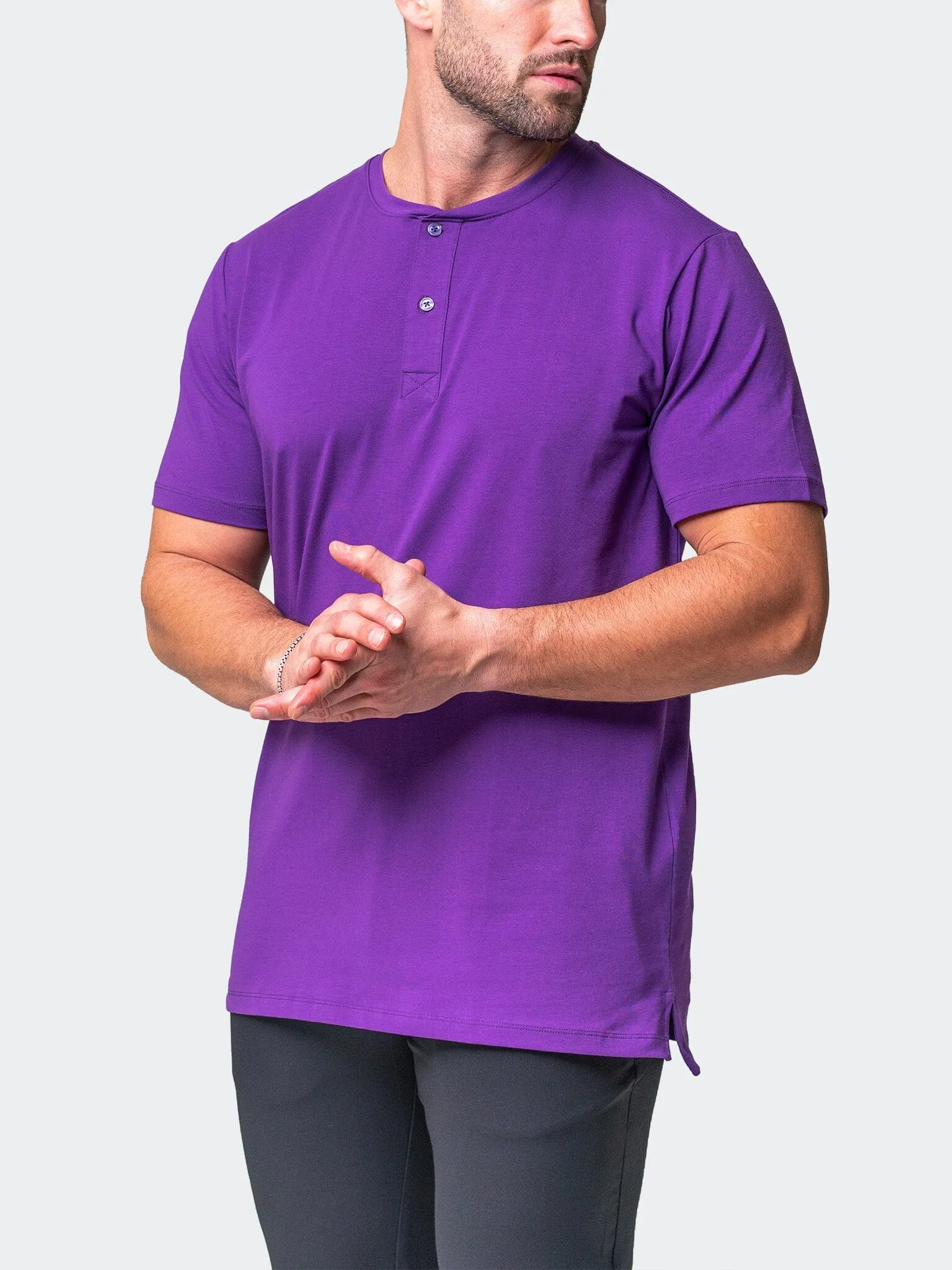 Henley Core Purple