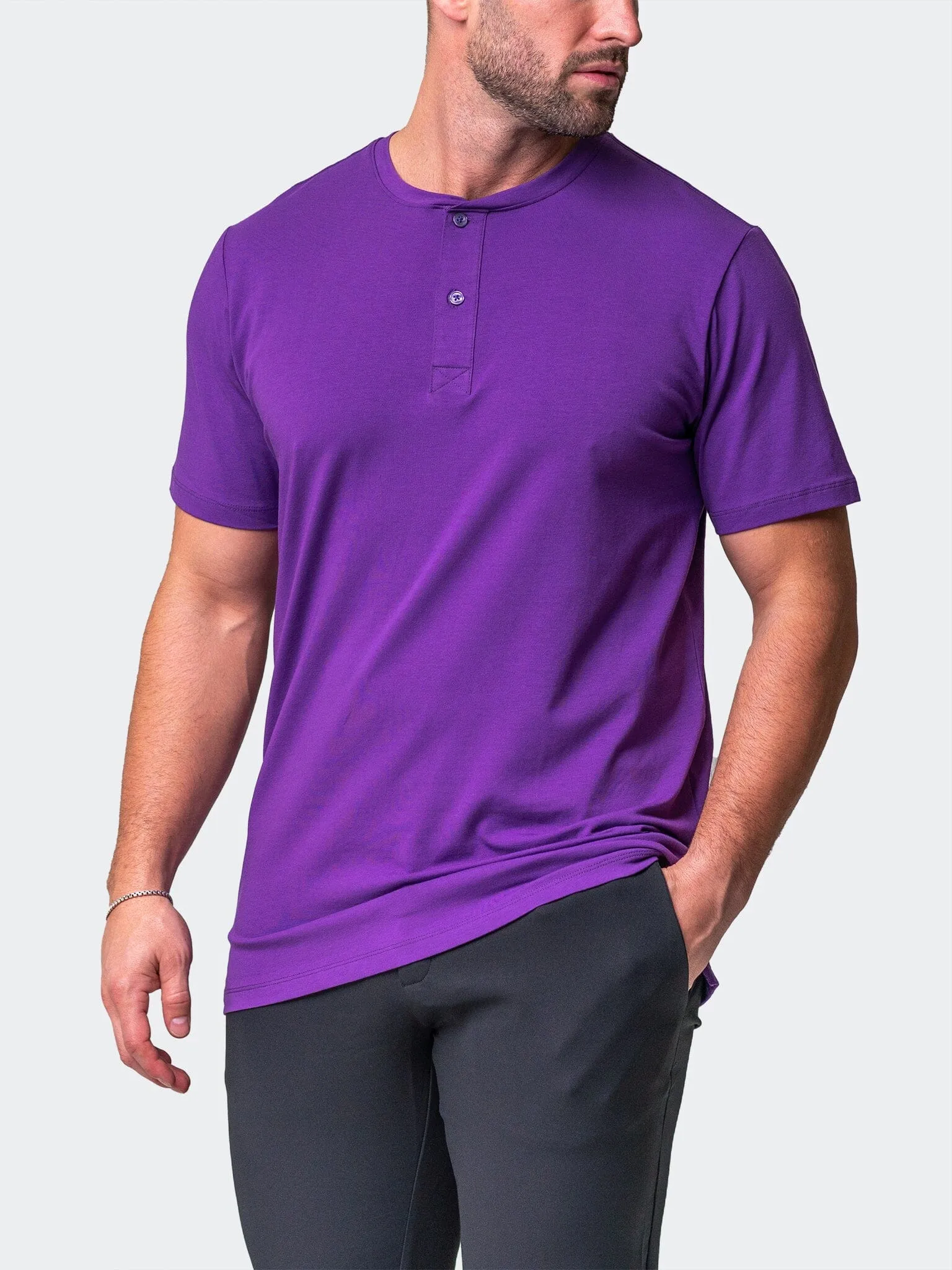 Henley Core Purple