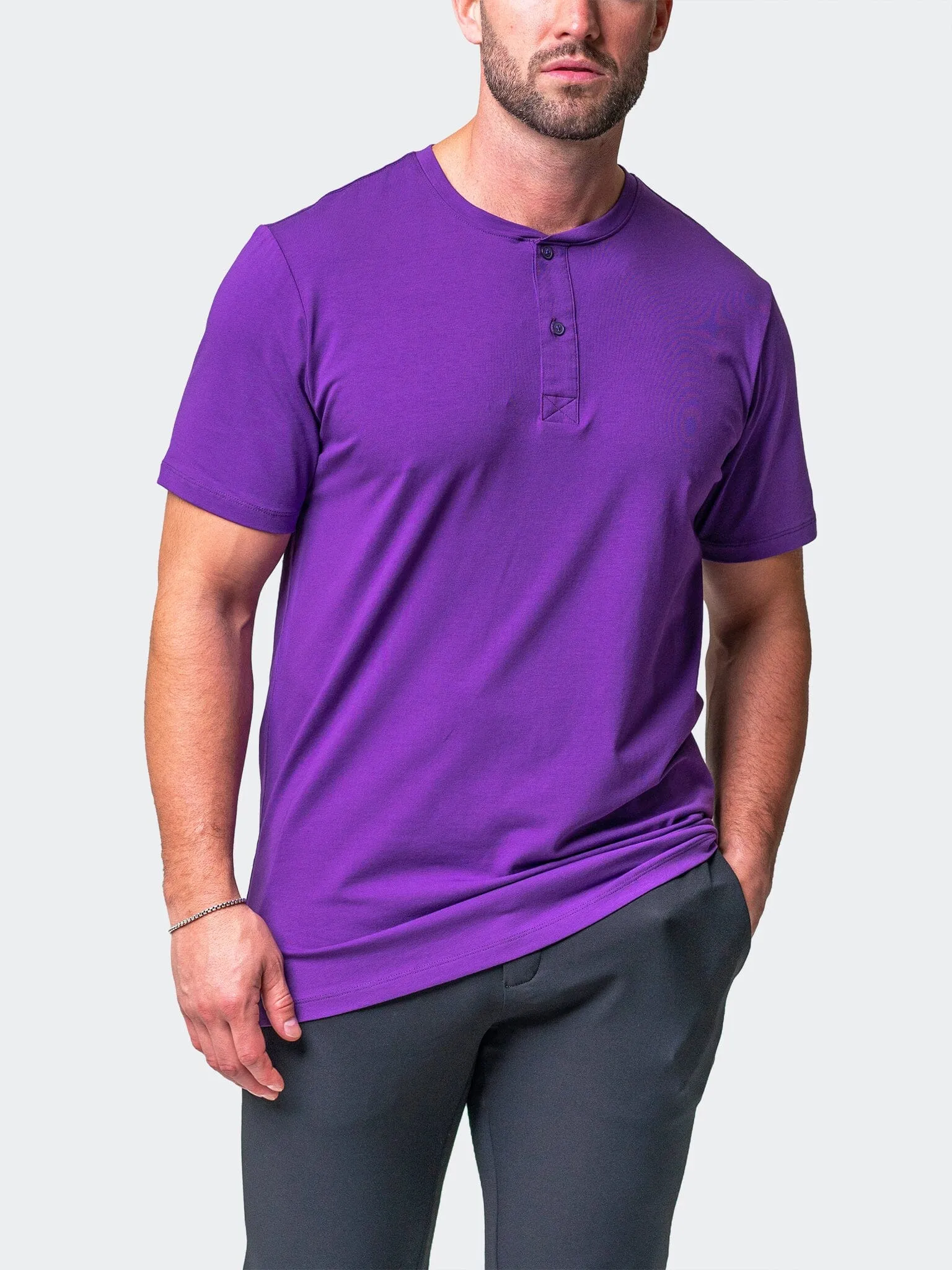 Henley Core Purple