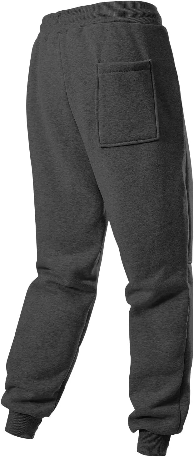 Joggers for Men Baggy Drawstring Waist Tapered Athletic Sweatpants with Pockets Casual Workout Active Running Pants