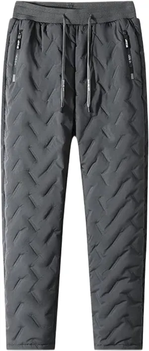 Men's Fleece Lined Sweatpants Winter Warm Pants Jogger Lounge Athletic Running Jogger Pants with Pockets
