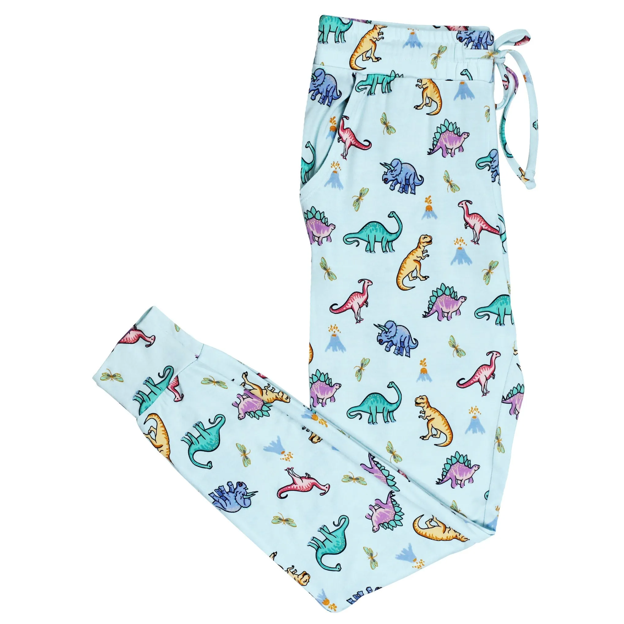 Rawr Your World Dinos & Dragonflies Women's Jogger Style PJ Pants