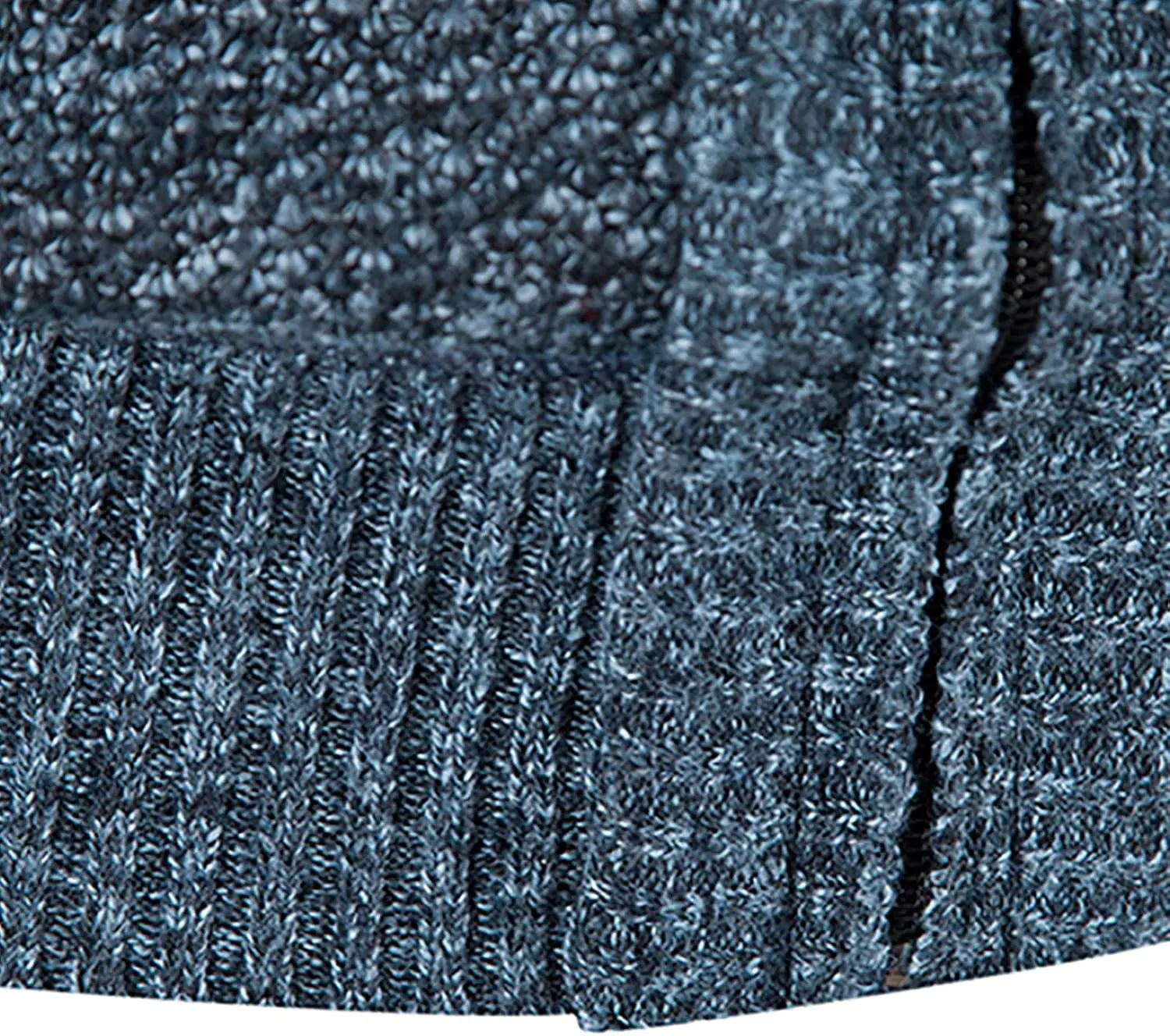 tuduoms Mens Full Zip Cardigan Thick Fleece Lined Sweater Coats Warm Winter Color Block Thermal Sweatshirts Jackets Pocket
