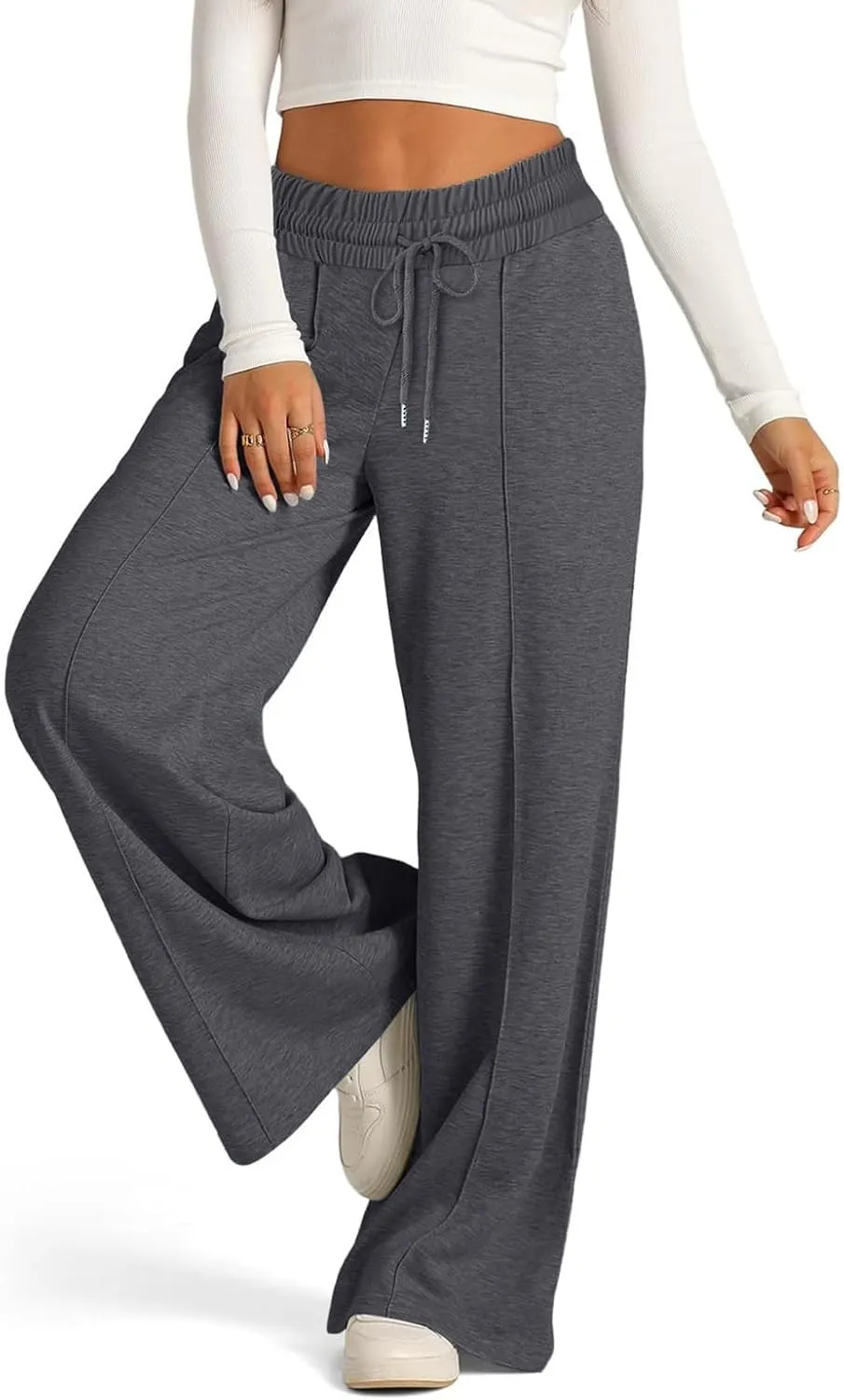 Wide Leg Sweatpants Women Baggy Oversized Straight Leg Sweatpants Lightweight Summer Casual Lounge Pants with Pockets