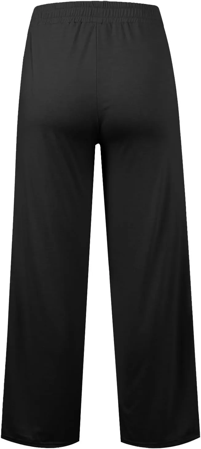 Wide Leg Sweatpants Women Baggy Oversized Straight Leg Sweatpants Lightweight Summer Casual Lounge Pants with Pockets