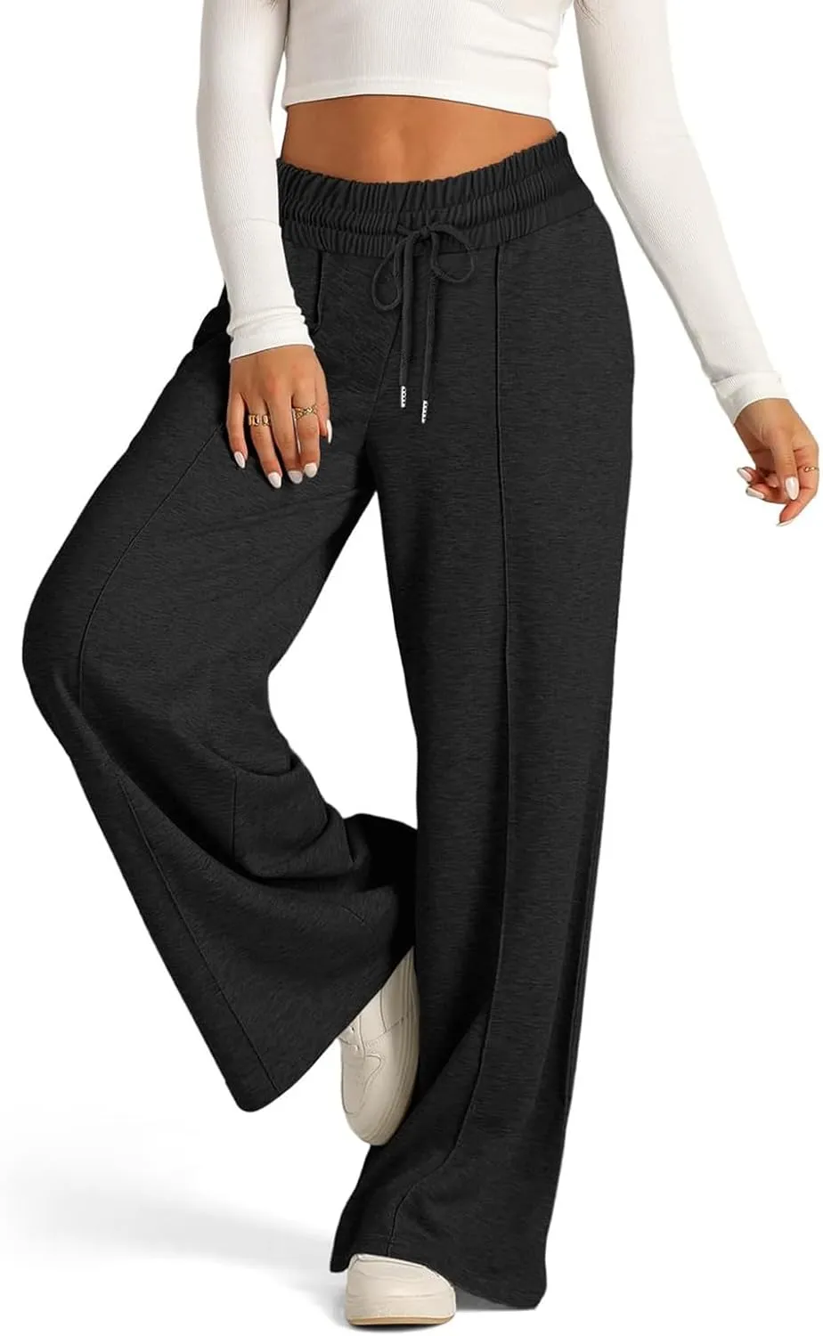 Wide Leg Sweatpants Women Baggy Oversized Straight Leg Sweatpants Lightweight Summer Casual Lounge Pants with Pockets