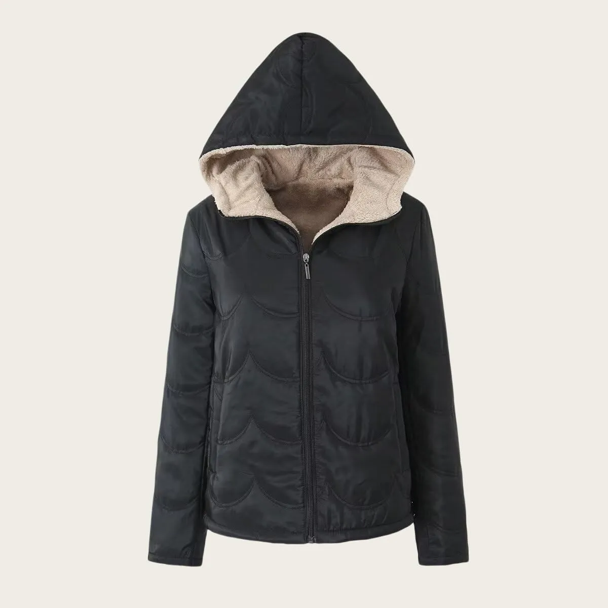 Womens Winter Thicken Puffer Coat Waterproof Down Jacket Warm Slim Fit Military Jacket Coats