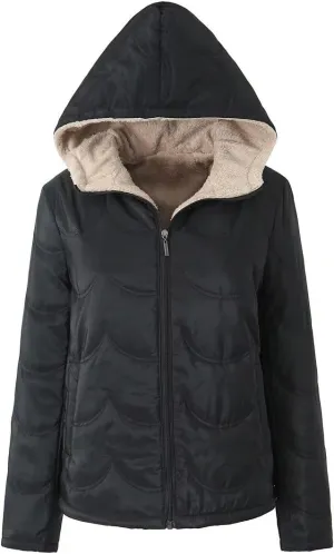 Womens Winter Thicken Puffer Coat Waterproof Down Jacket Warm Slim Fit Military Jacket Coats